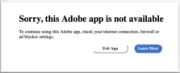 رفع خطای Sorry This Adobe App Is Not Avail...