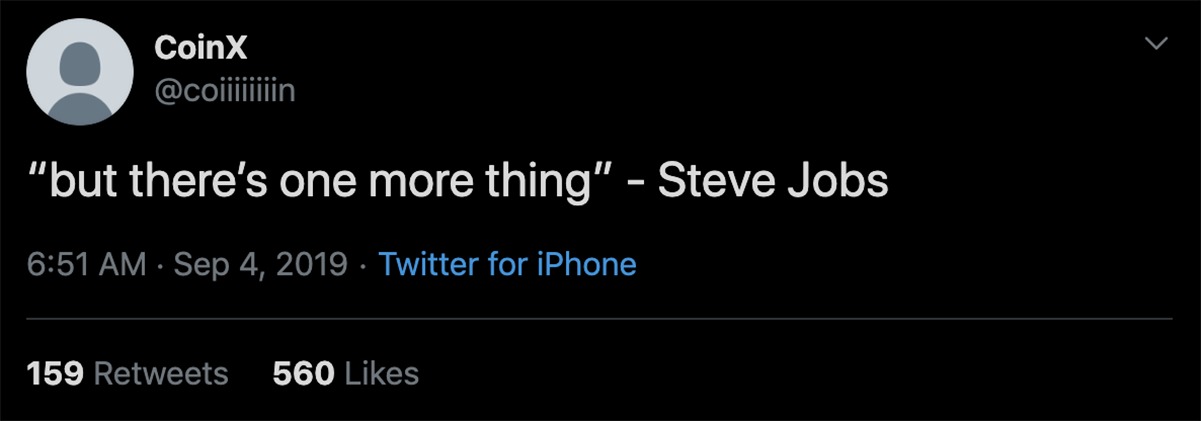 tweet rumors one more thing apple 2019